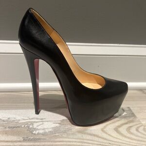 Christian Louboutin Black Platform Heels